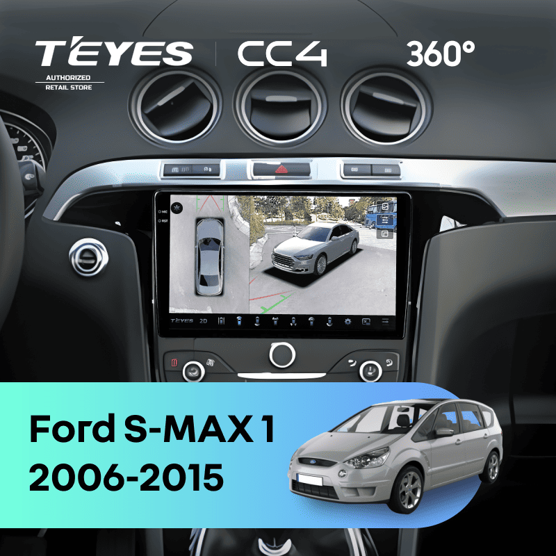 Штатная магнитола Teyes CC4 360 6/64 Ford S-MAX 1 (2006-2015) F3