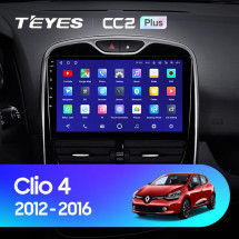 Штатная магнитола Teyes CC2 Plus 6/128 Renault Clio 4 BH98 KH98 (2012-2015)