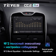 Штатная магнитола Teyes CC2 Plus 6/128 Renault Clio 4 BH98 KH98 (2012-2015)