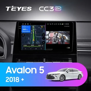 Штатная магнитола Teyes CC3 2K 4/32 Toyota Avalon 5 XX50 (2018-2026) F1