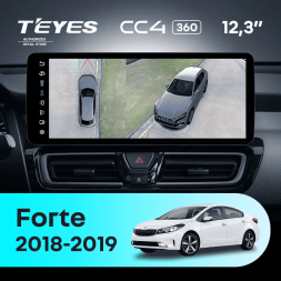 Штатная магнитола Teyes CC4 12.3" 360 8/128 Kia Forte (2018-2019)