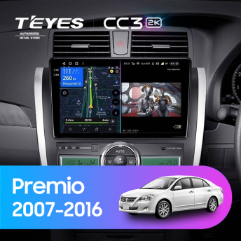 Штатная магнитола Teyes CC3 2K 4/64 Toyota Premio (T260) (2007-2016) Правый руль