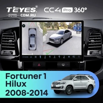 Штатная магнитола Teyes CC4 Pro 360 12/256 Toyota Hilux (2008-2014) F1 (13")