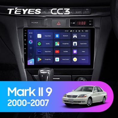 Штатная магнитола Teyes CC3 4/32 Toyota Mark II 9 X100 (2000-2007) F1