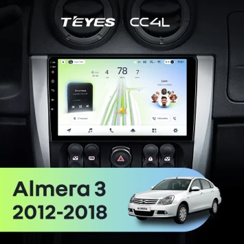 Штатная магнитола Teyes CC4L 6/64 с DTS Nissan Almera 3 G15 (2012-2018) F1