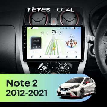 Штатная магнитола Teyes CC4L 6/64 с DTS Nissan Note 2 E12 (2012-2021)