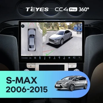 Штатная магнитола Teyes CC4 Pro 360 12/256 Ford S-MAX (2006-2015) F2 (11")