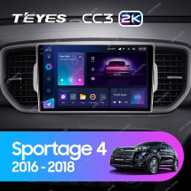 Штатная магнитола Teyes CC3 2K 4/32 Kia Sportage 4 QL (2016-2018) Тип-A