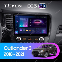 Штатная магнитола Teyes CC3 2K 4/32 Mitsubishi Outlander 3 (2018-2021)