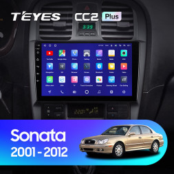 Штатная магнитола Teyes CC2 Plus 4/32 Hyundai Sonata EF рестайлинг (2001-2012)