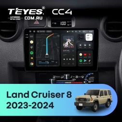 Штатная магнитола Teyes CC4 8/128 Toyota Land Cruiser 8 J70 70 (2023-2024)