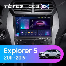 Штатная магнитола Teyes CC3 2K 6/128 Ford Explorer 5 (2011-2019) Тип-В