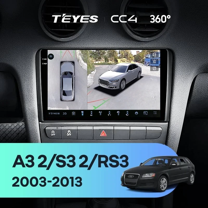 Штатная магнитола Teyes CC4 360 6/64 Audi A3 2 8P (2003-2013)