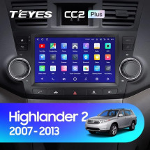 Штатная магнитола Teyes CC2 Plus 4/64 Toyota Highlander 2 XU40 (2007-2013) 9&quot;диагональ