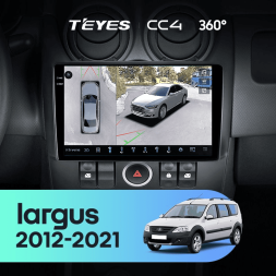 Штатная магнитола Teyes CC4 360 8/128 LADA largus (2012-2021)