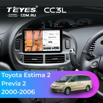 Штатная магнитола Teyes CC3L 4/32 Toyota Estima 2 (2000-2006) Правый руль