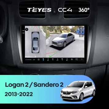 Штатная магнитола Teyes CC4 360 8/128 Renault Logan 2 (2012-2022) F2