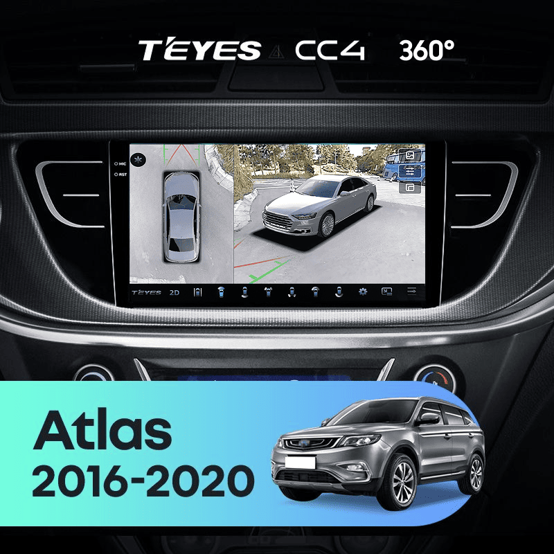 Штатная магнитола Teyes CC4 360 8/128 Geely Atlas NL-3 (2016-2022)