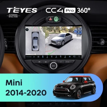 Штатная магнитола Teyes CC4 Pro 360 8/128 Mini Cooper (2014-2020)