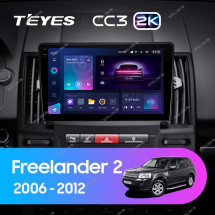 Штатная магнитола Teyes CC3 2K 360 6/128 Land Rover Freelander 2 (2006-2012)