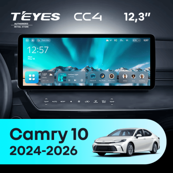 Штатная магнитола Teyes CC4 12.3" 8/128 Toyota Camry 10 XV80 (2024-2026)