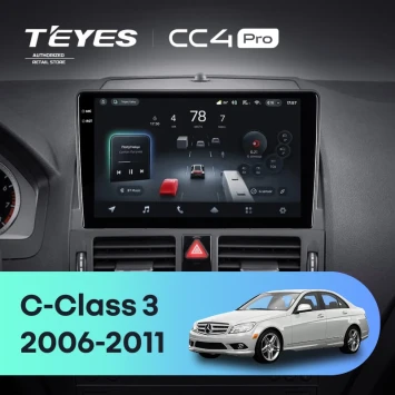 Штатная магнитола Teyes CC4 Pro 12/256 Mercedes-Benz C-Class 3 W204 S204 (2006-2011)