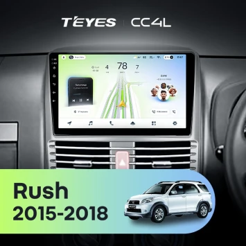 Штатная магнитола Teyes CC4L 6/64 с DTS Toyota Rush (2015-2018) Правый руль
