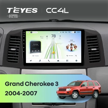 Штатная магнитола Teyes CC4L 6/64 с DTS Jeep Grand Cherokee 3 WK (2004-2007) F1