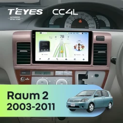 Штатная магнитола Teyes CC4L 4/64 Toyota Raum 2 (2003-2011)