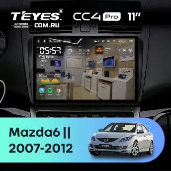 Штатная магнитола Teyes CC4 Pro 8/128 Mazda 6 GG (2002-2007) (11")