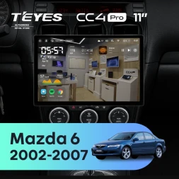 Штатная магнитола Teyes CC4 Pro 8/128 Mazda 6 GG (2002-2007) (11")