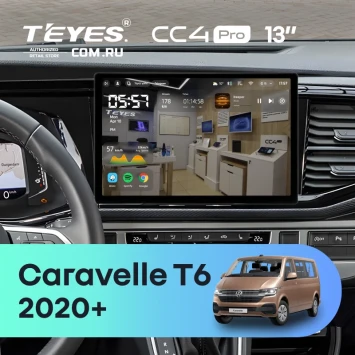 Штатная магнитола Teyes CC4 Pro 8/128 Volkswagen Caravelle T6 2020+ (13")