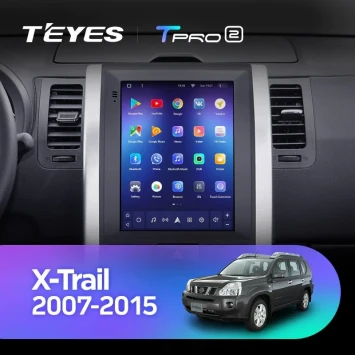 Штатная магнитола Tesla style Teyes TPRO 2 6/128 Nissan X-Trail T31 (2007-2015) F2