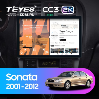 Штатная магнитола Teyes CC3 2K 4/32 Hyundai Sonata EF рестайлинг (2001-2012) (11&quot;)