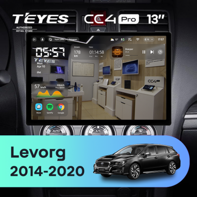 Штатная магнитола Teyes CC4 Pro 8/128 Subaru Levorg VM (2014-2020) F1 (13&quot;)