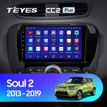 Штатная магнитола Teyes CC2 Plus 6/128 Kia Soul 2 PS (2013-2019) F1