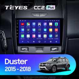 Штатная магнитола Teyes CC2 Plus 6/128 Renault Duster (2015-2018)