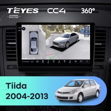Штатная магнитола Teyes CC4 360 8/128 Nissan Tiida C11 (2004-2013) F2
