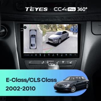 Штатная магнитола Teyes CC4 Pro 360 8/128 Mercedes-Benz E-Class S211 W211 CLS-Class C219 (2002-2010)