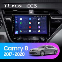 Штатная магнитола Teyes CC3 6/128 Toyota Camry 8 XV 70 (2017-2020) Тип-A