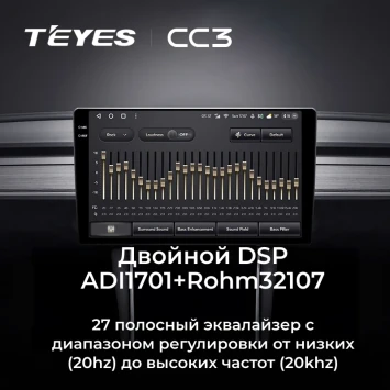 Штатная магнитола Teyes CC3 2K 4/32 Chevrolet Cruze J300 J308 (2012-2015) F2 (черная)