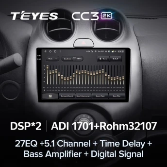 Штатная магнитола Teyes CC3 2K 6/128 Nissan March K13 (2010-2013)