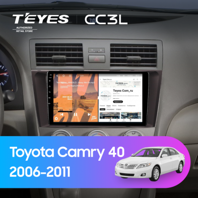 Штатная магнитола Teyes CC3L 4/64 Toyota Camry 40 (2006-2011) F1 (черная)