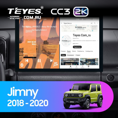 Штатная магнитола Teyes CC3 2K 6/128 Suzuki Jimny JB64 (2018-2020) (13&quot;)