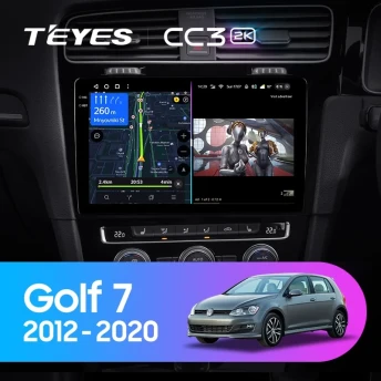 Штатная магнитола Teyes CC3 2K 6/128 Volkswagen Golf 7 MK7 (2012-2020) Правый руль