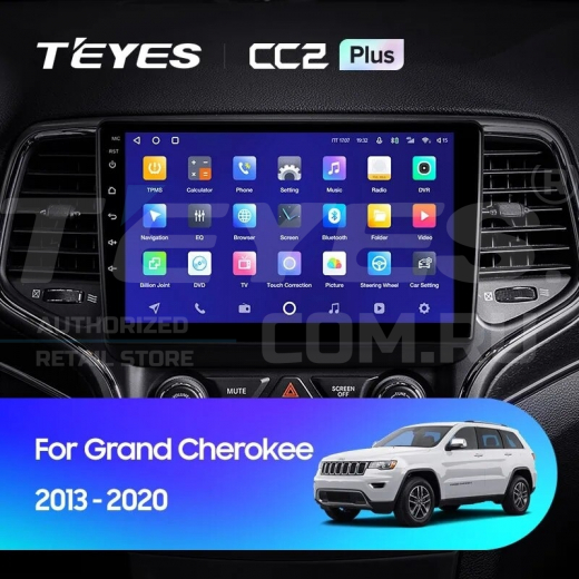 Штатная магнитола Teyes CC2 Plus 4/32 Jeep Grand Cherokee WK2 (2013-2020) F2 — 