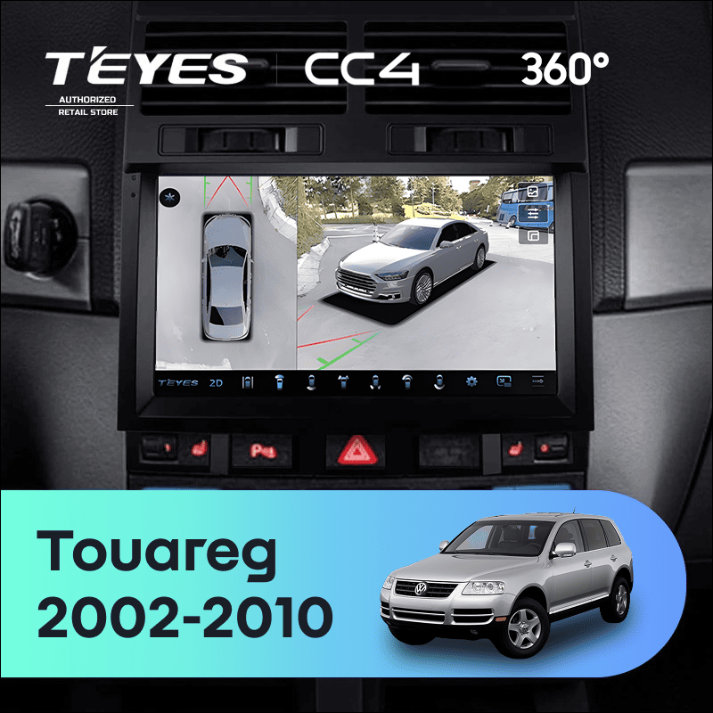 Штатная магнитола Teyes CC4 360 6/64 Volkswagen Touareg GP (2002-2010) F2