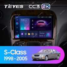 Штатная магнитола Teyes CC3 2K 4/64 Mercedes Benz S-Class W220 VV220 (1998-2005)