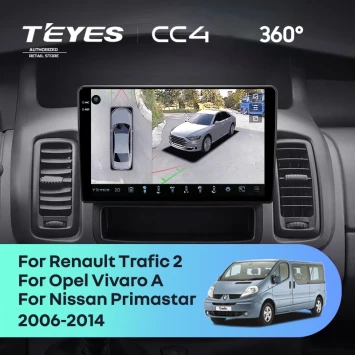 Штатная магнитола Teyes CC4 360 6/64 Opel Vivaro A (2006-2014) Тип-B