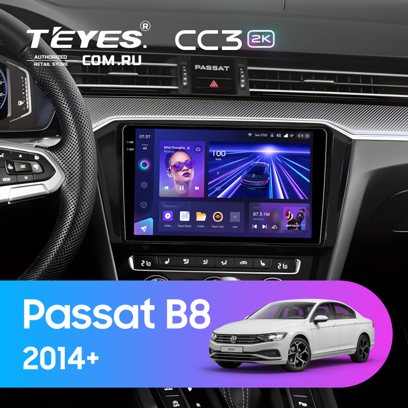 Штатная магнитола Teyes CC3 2K 4/64 Volkswagen Passat B8 2014+